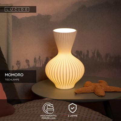 Lucide MOMORO - Tischlampe - 1xE14 - Weiß